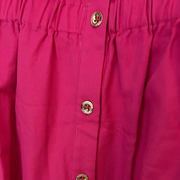 NWT H by Halston Cuff Sleeve Button Dress | Bright Rose XXL - Picture 7 of 7